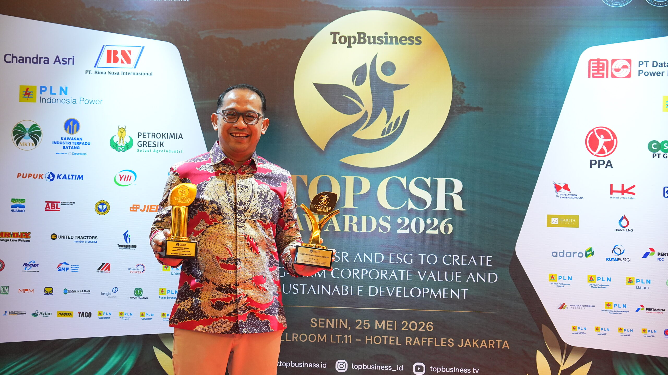 Mamaku Sigap Bukti Kepedulian Nyata Pertamina, RU IV Cilacap Raih Dua Penghargaan TOP CSR 2026
