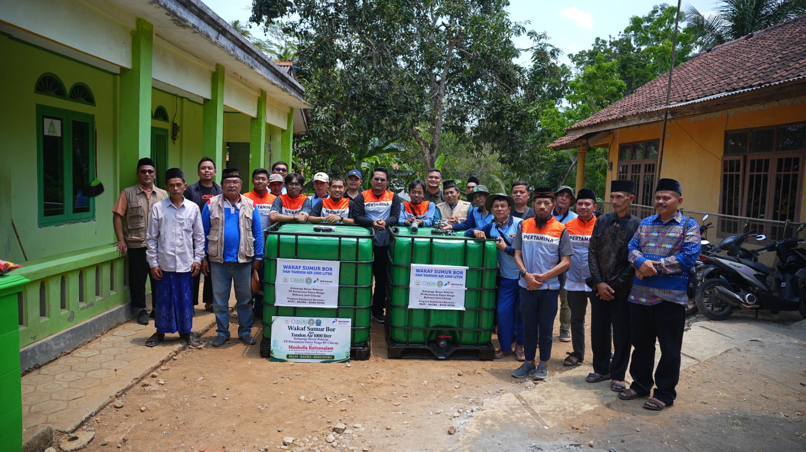 Respon Krisir Air Bersih, Pekerja Pertamina Patra Niaga RU Cilacap Hadirkan Akses Air Bersih di Desa Cipari